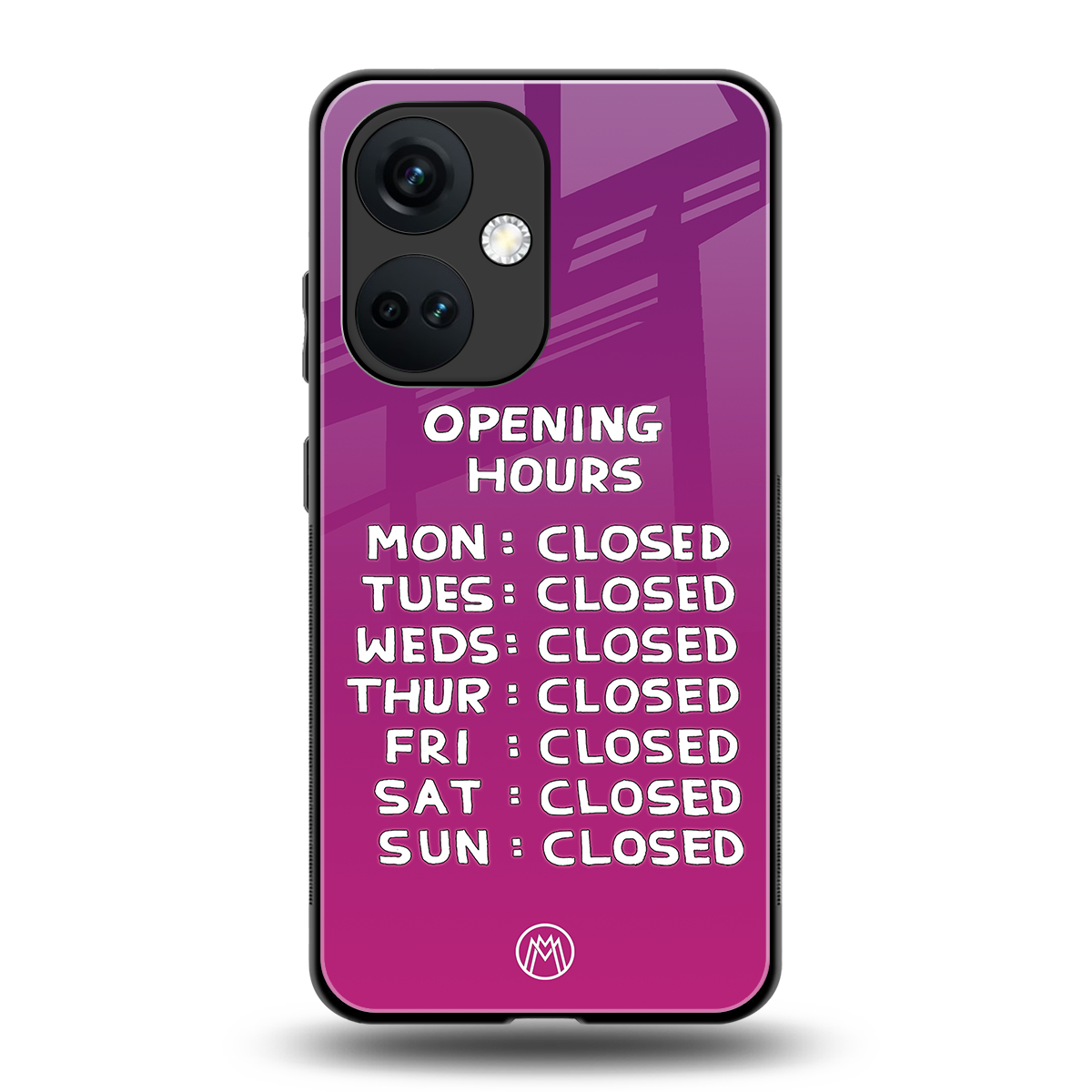 opening hours pink edition back phone cover | glass case for oneplus nord ce 3