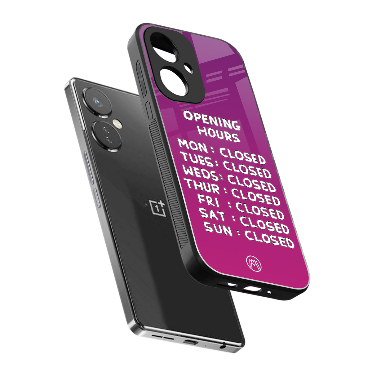 opening hours pink edition back phone cover | glass case for oneplus nord ce 3