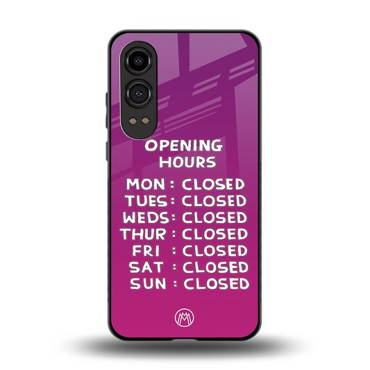 opening hours pink edition back phone cover | glass case for oneplus nord ce 4 lite