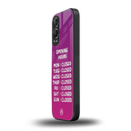 opening hours pink edition back phone cover | glass case for oneplus nord ce 4 lite