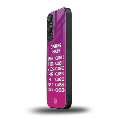 opening hours pink edition back phone cover | glass case for oneplus nord ce 4 lite