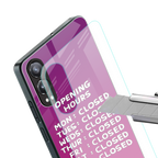 opening hours pink edition back phone cover | glass case for oneplus nord ce 4 lite