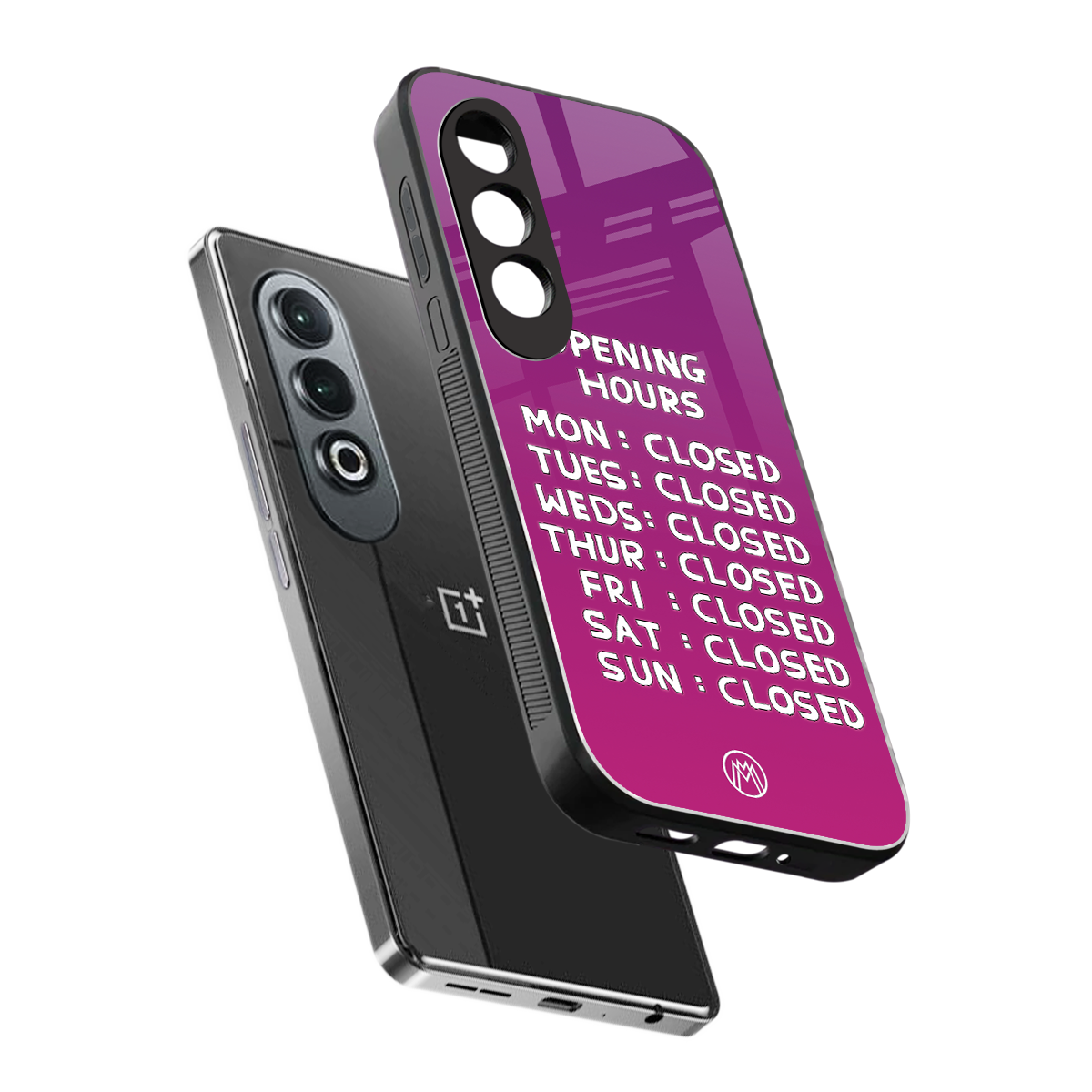 opening hours pink edition back phone cover | glass case for oneplus nord ce 4