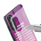 opening hours pink edition back phone cover | glass case for oneplus nord ce 4