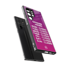 opening hours pink edition back phone cover | glass case for samsung galaxy s23 ultra