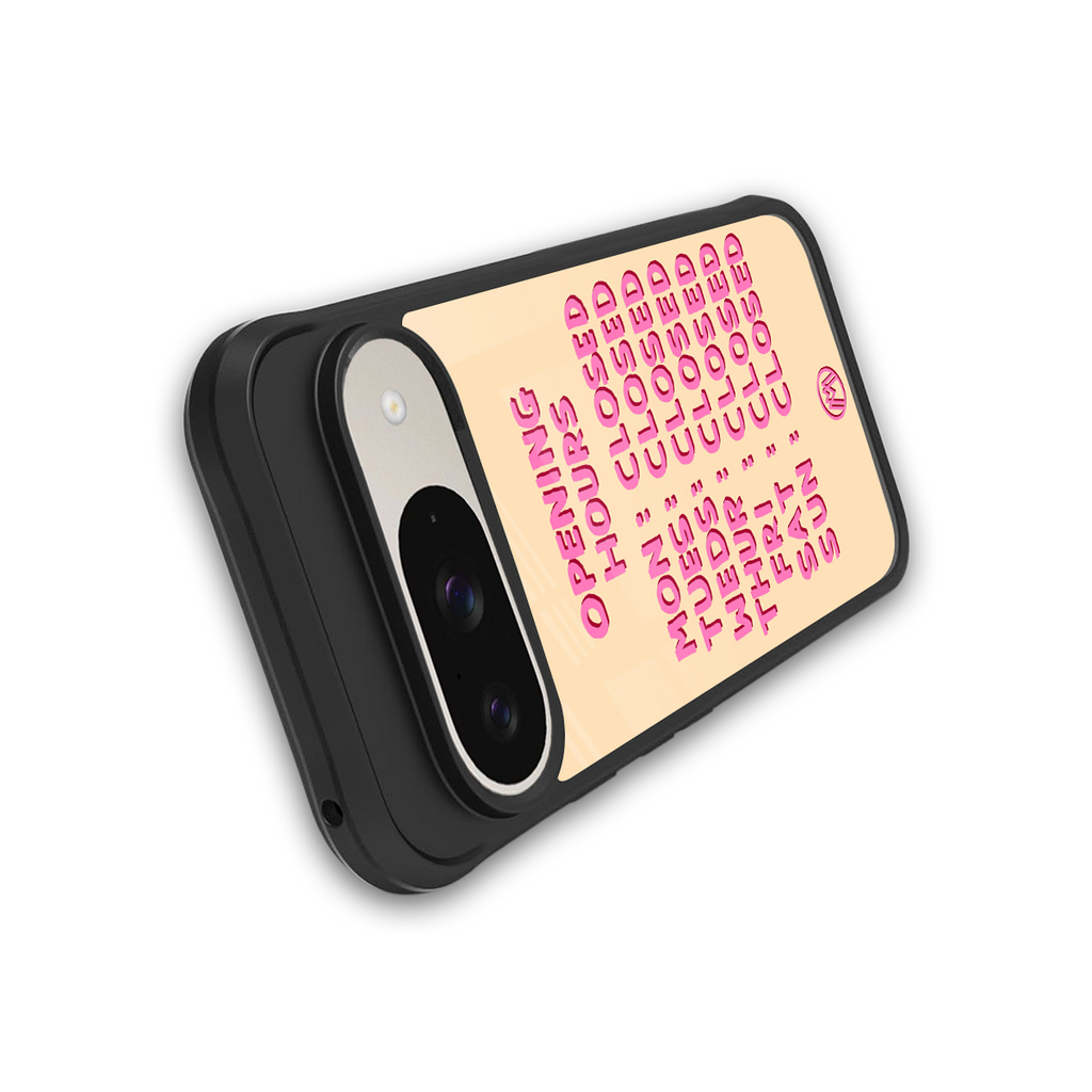 opening hours back phone cover | glass case for google pixel 9