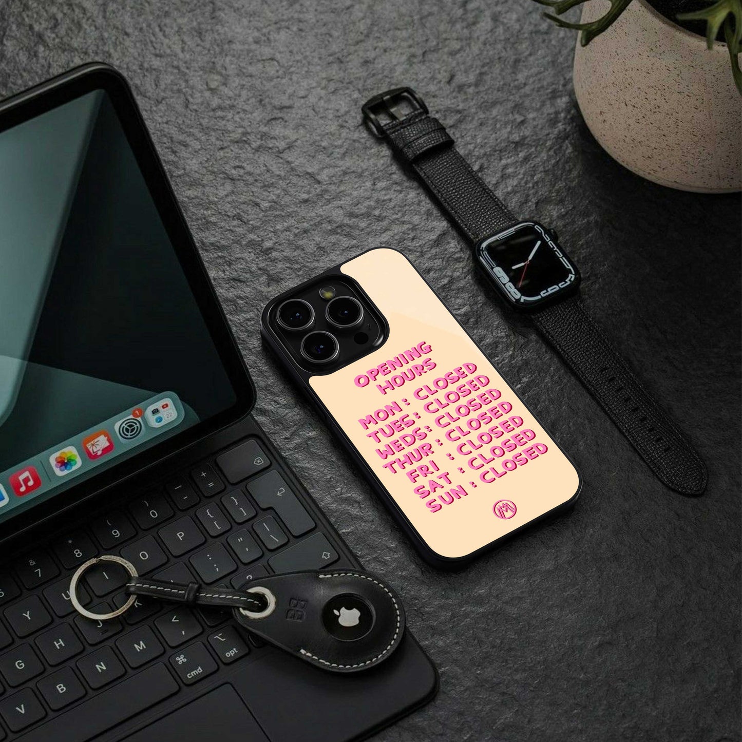 opening hours back phone cover | glass case for iphone 14