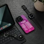 opening hours pink edition back phone cover | glass case for iphone 16 pro