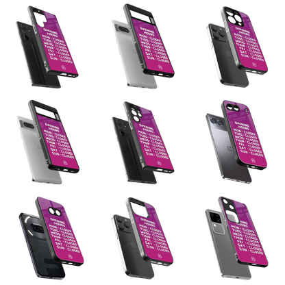Durable Glass Back Mobile Case for iPhone, Samsung, OnePlus, Google Pixel, Redmi, Vivo, Oppo
