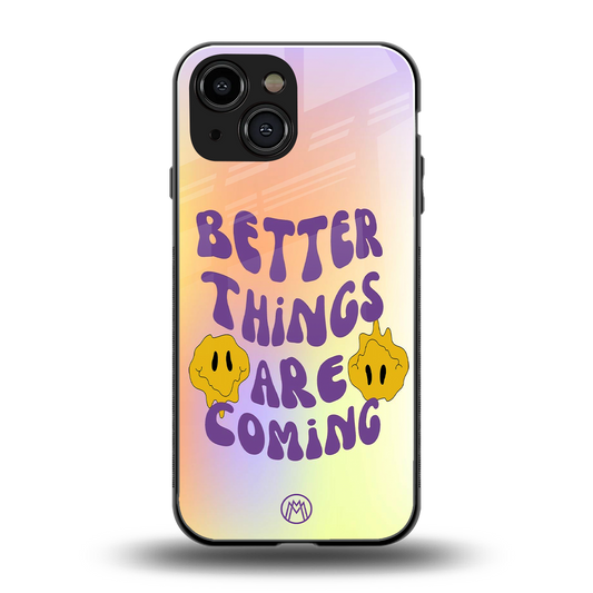 optimism back phone cover | glass case for iphone 13 mini