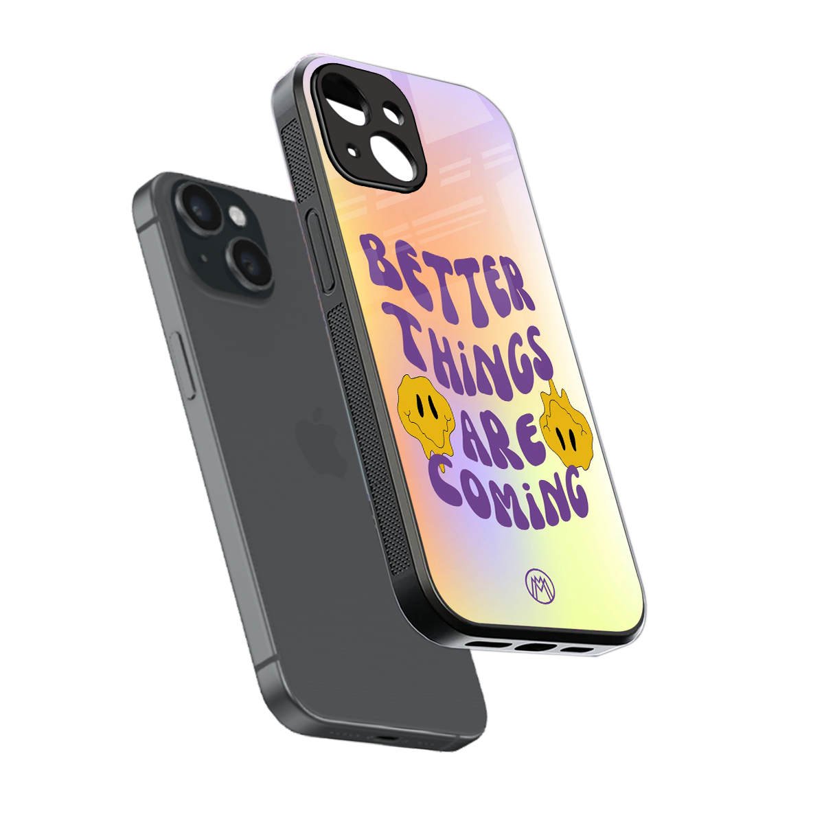 optimism back phone cover | glass case for iphone 13 mini
