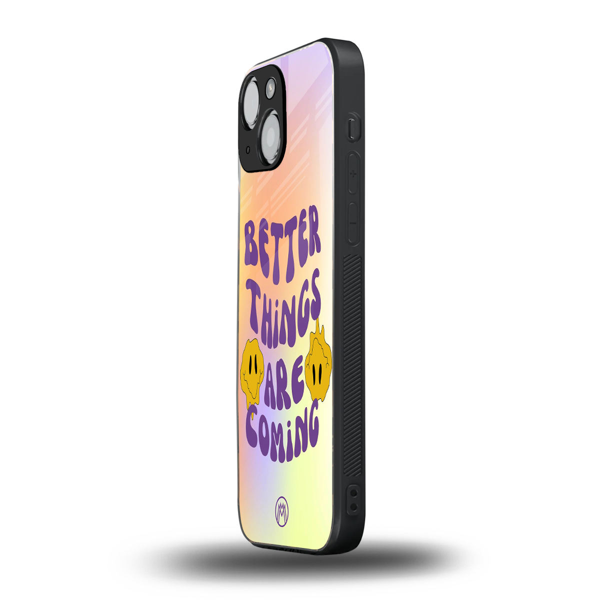 optimism back phone cover | glass case for iphone 13 mini