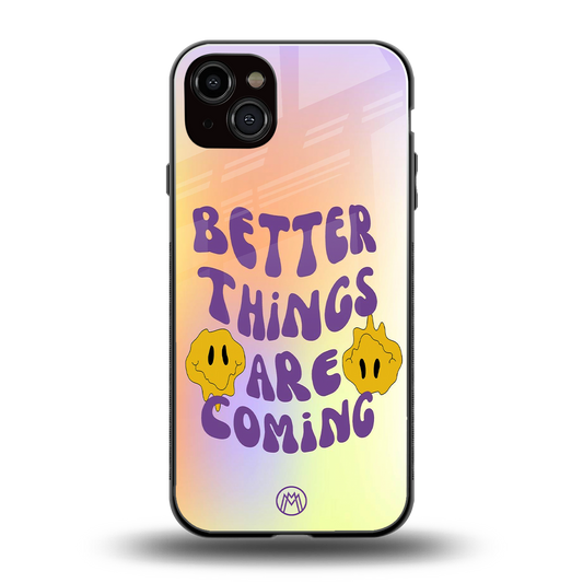 optimism back phone cover | glass case for iphone 14 plus