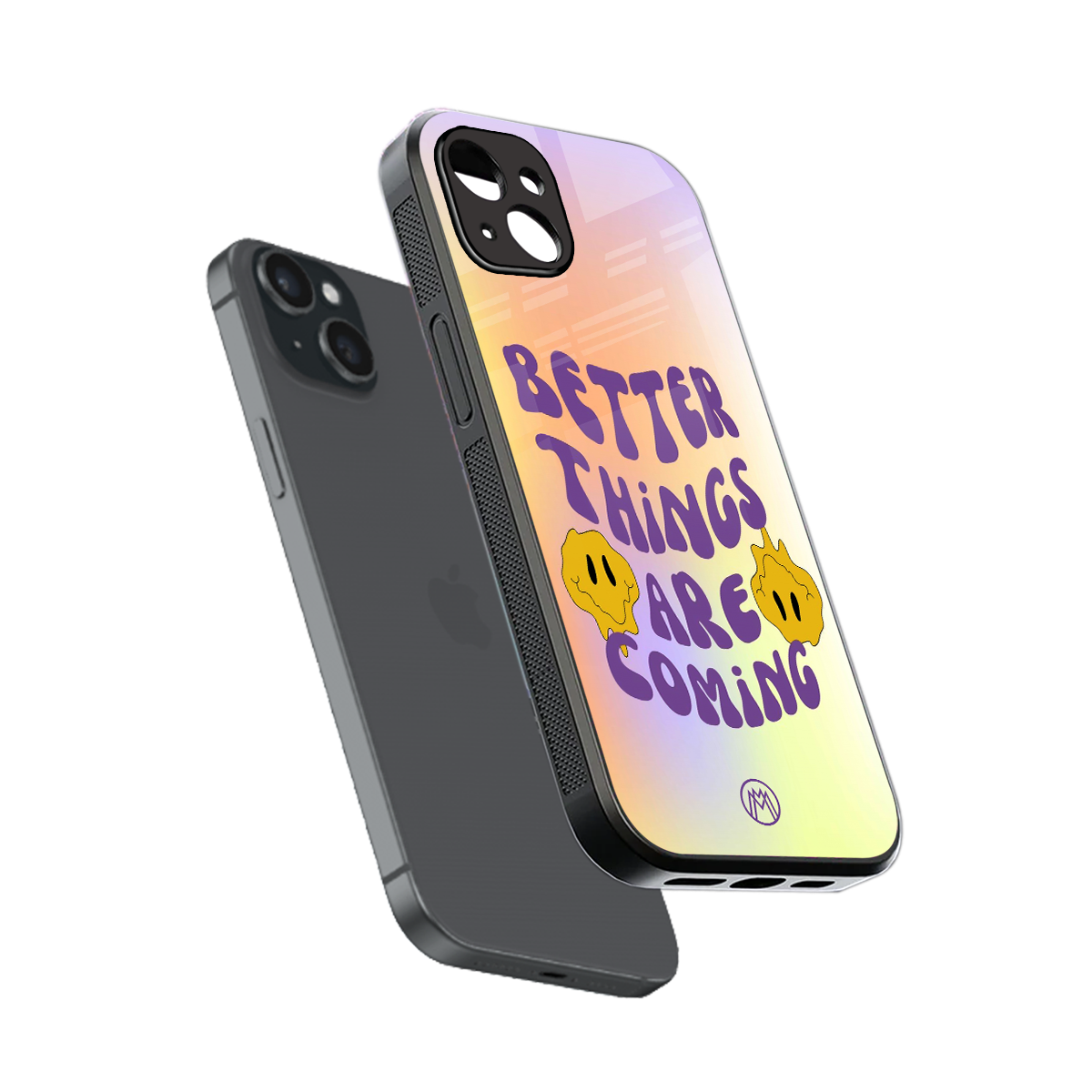 optimism back phone cover | glass case for iphone 15 plus
