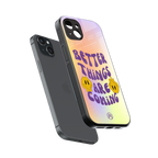optimism back phone cover | glass case for iphone 14 plus