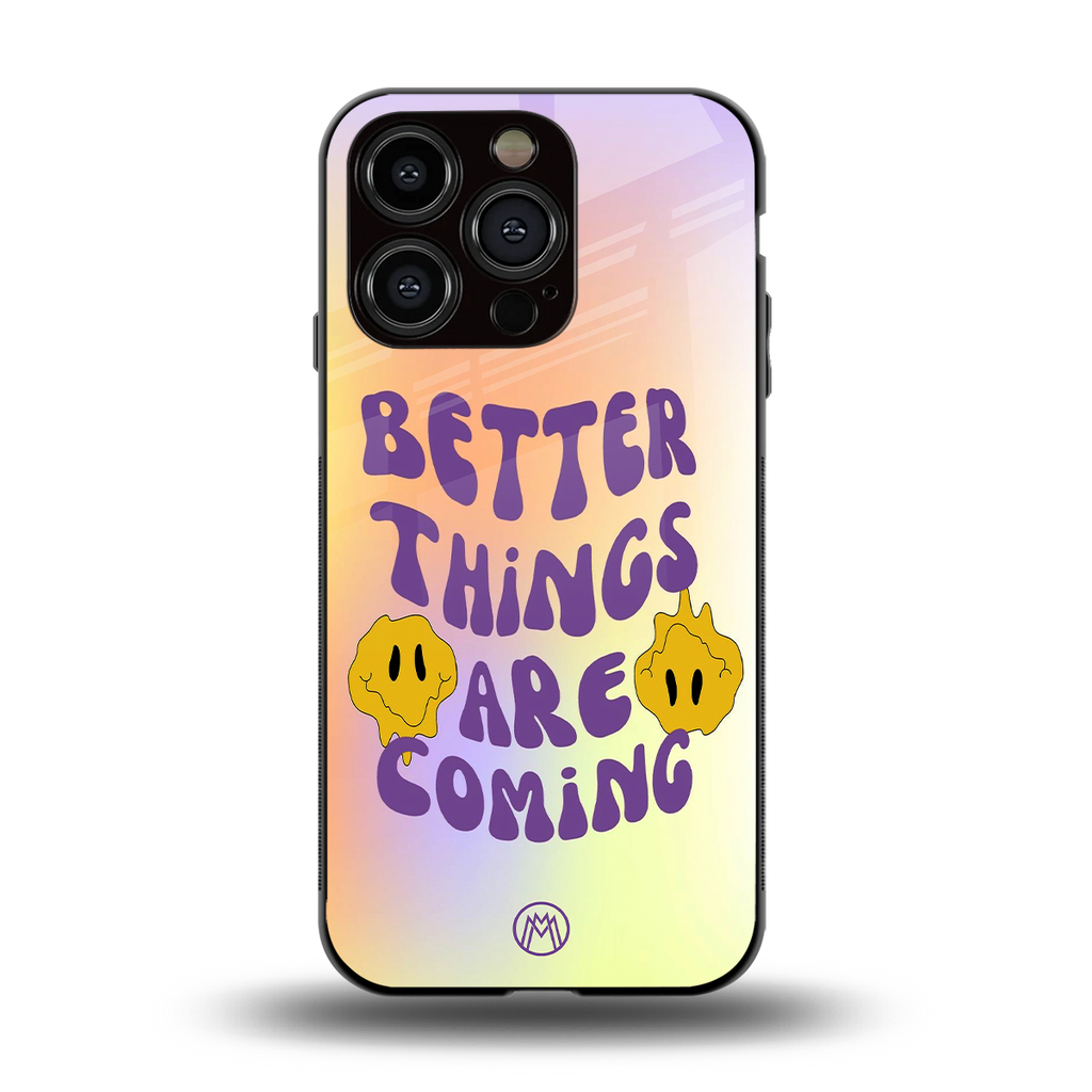 optimism back phone cover | glass case for iphone 15 pro