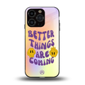 optimism back phone cover | glass case for iphone 15 pro