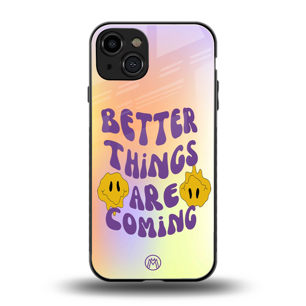 optimism back phone cover | glass case for iphone 15