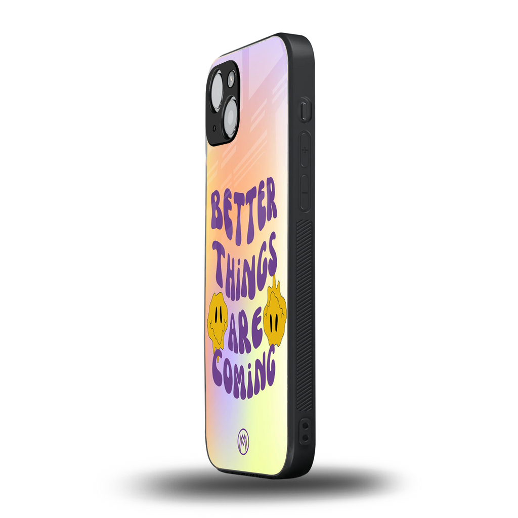 optimism back phone cover | glass case for iphone 15