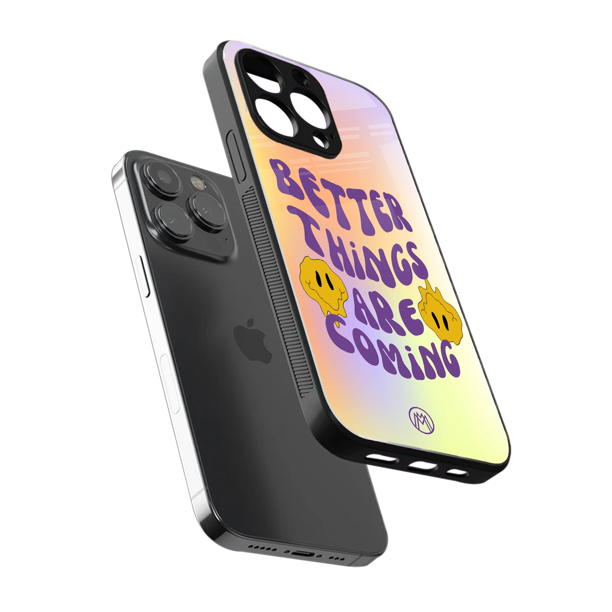 optimism back phone cover | glass case for iphone 15 pro