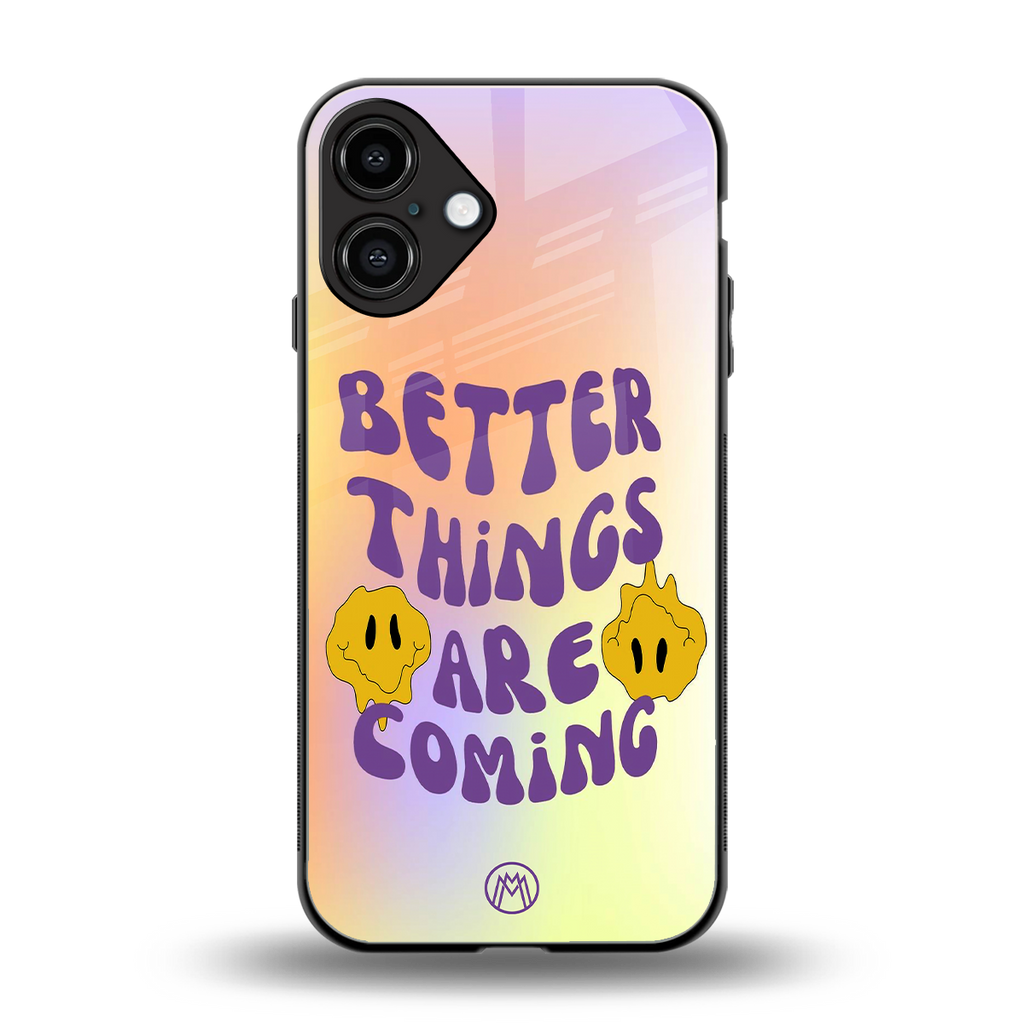 optimism back phone cover | glass case for iphone 16 plus