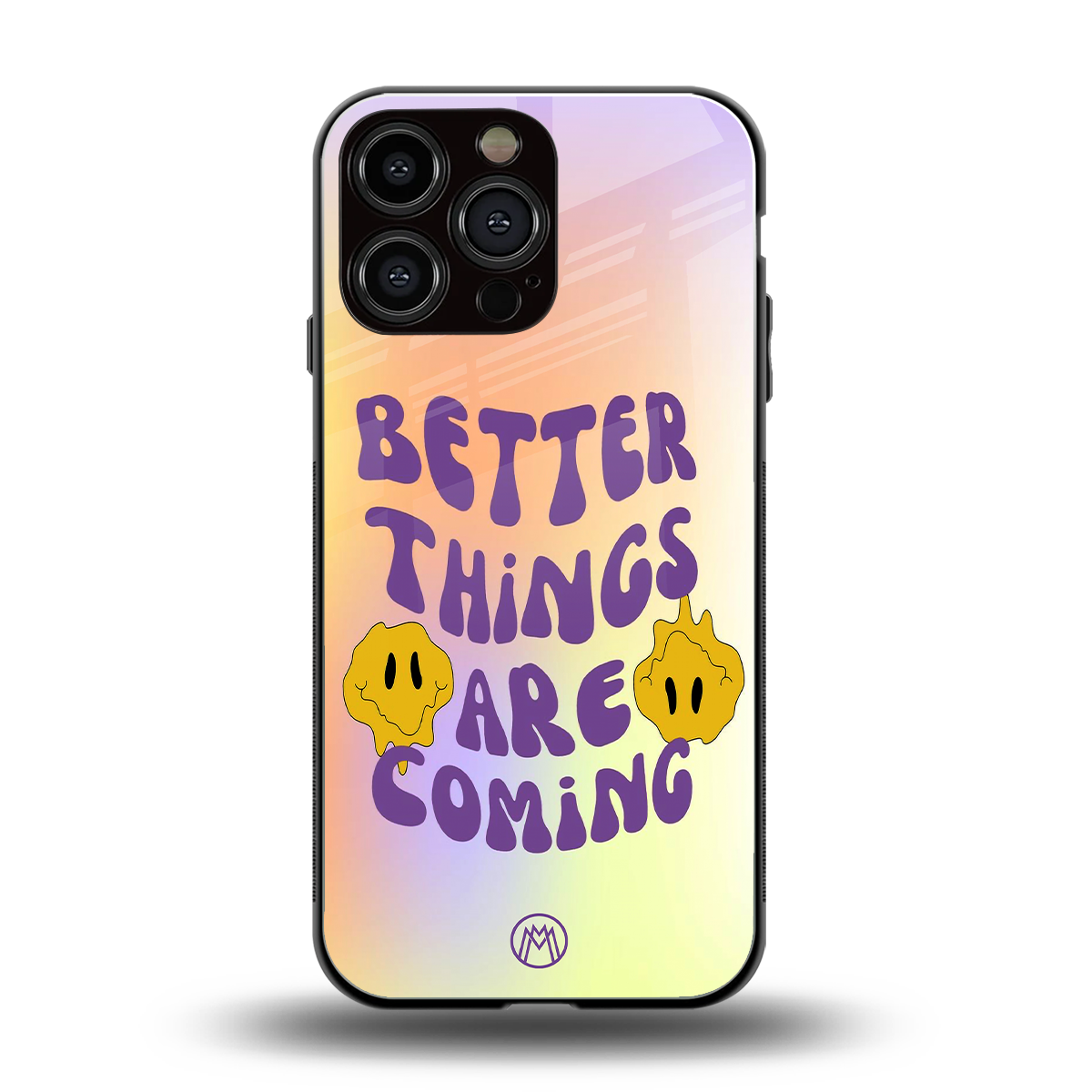optimism back phone cover | glass case for iphone 16 pro max