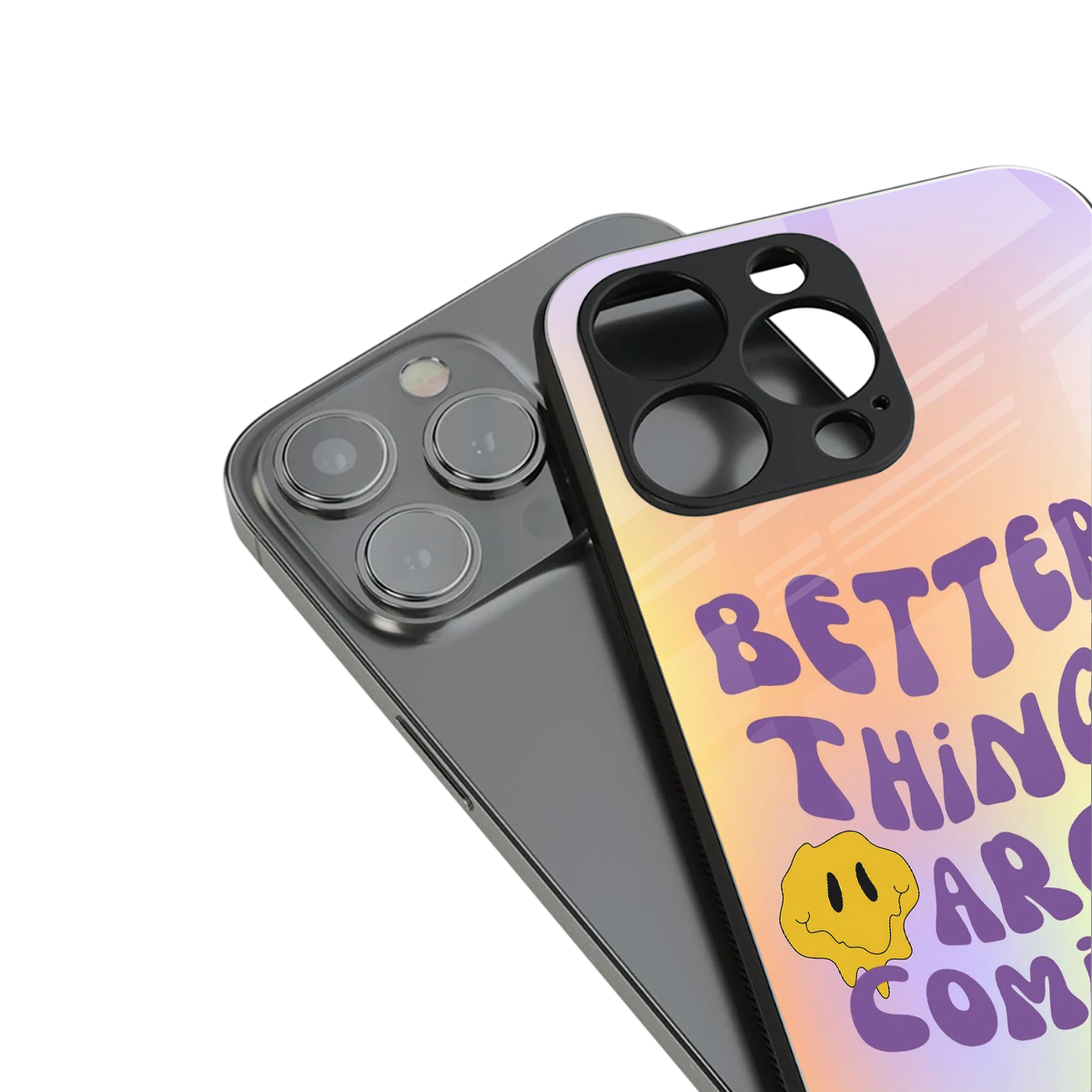 optimism back phone cover | glass case for iphone 15 pro