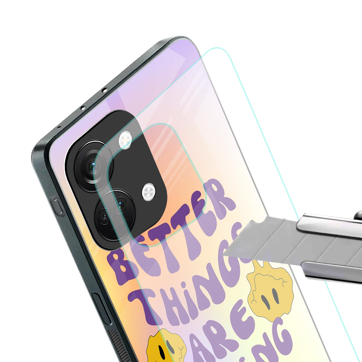 optimism back phone cover | glass case for oneplus nord 3