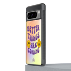 optimism back phone cover | glass case for google pixel 8 pro