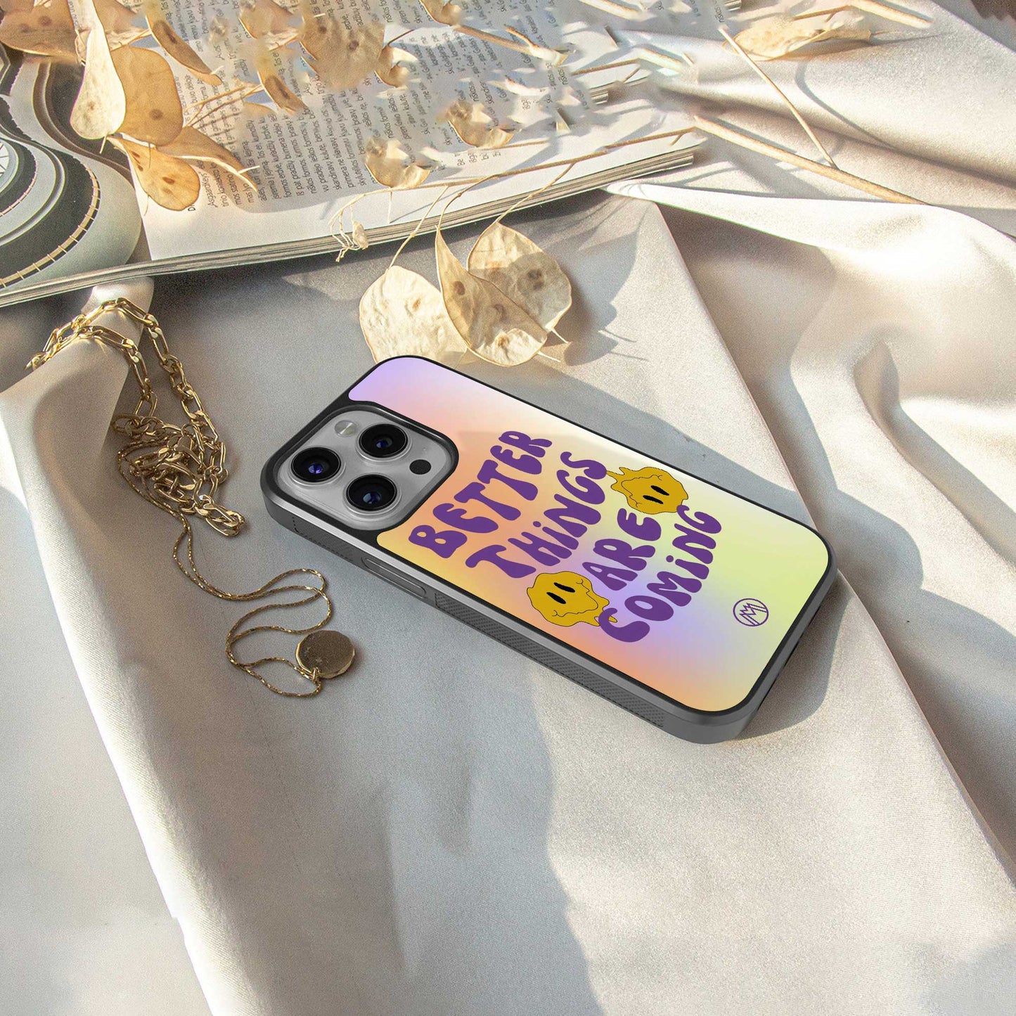 optimism back phone cover | glass case for iphone 14 pro max