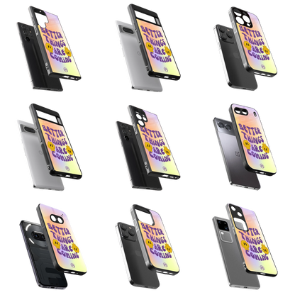 Durable Glass Back Mobile Case for iPhone, Samsung, OnePlus, Google Pixel, Redmi, Vivo, Oppo