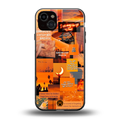 orange aesthetic back phone cover | glass case for iphone 15 plus