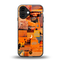 orange aesthetic back phone cover | glass case for iphone 16