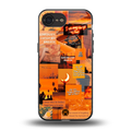 orange aesthetic back phone cover | glass case for iphone 16e