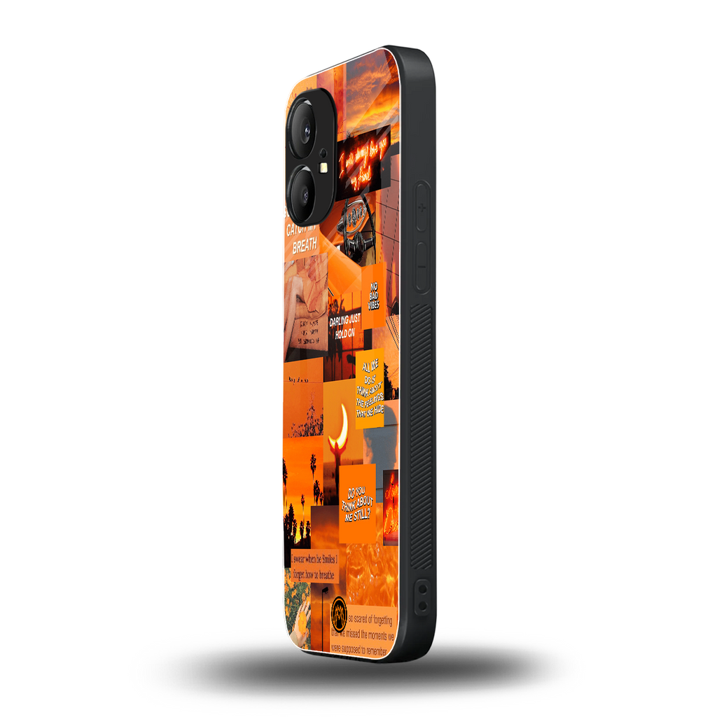 orange aesthetic back phone cover | glass case for nothing phone 1