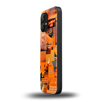 orange aesthetic back phone cover | glass case for nothing phone 1