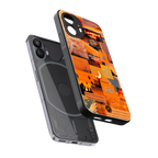 orange aesthetic back phone cover | glass case for nothing phone 2