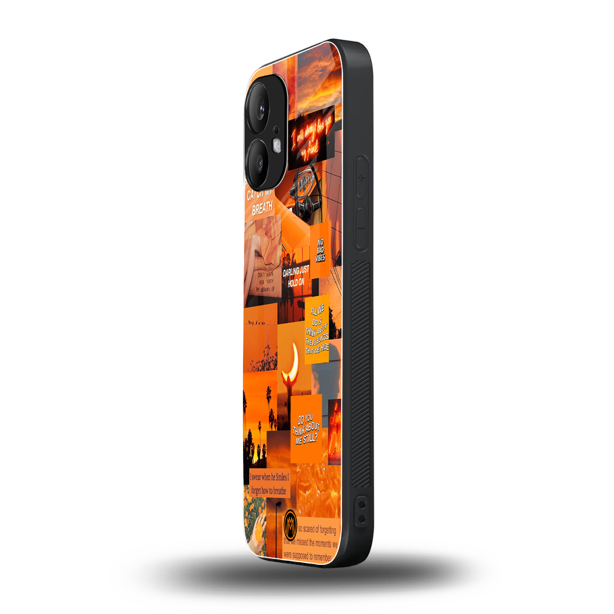 orange aesthetic back phone cover | glass case for nothing phone 2