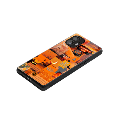 orange aesthetic back phone cover | glass case for nothing phone 2