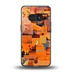 orange aesthetic back phone cover | glass case for nothing phone 2a