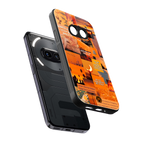 orange aesthetic back phone cover | glass case for nothing phone 2a