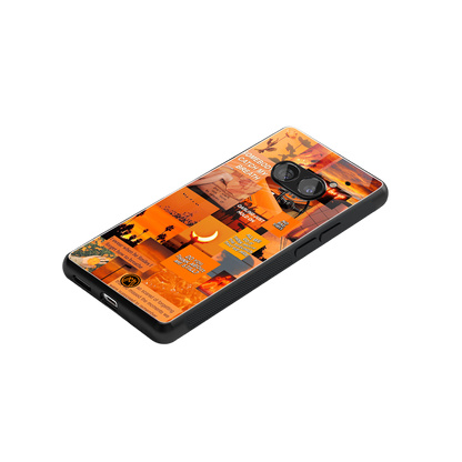 orange aesthetic back phone cover | glass case for nothing phone 2a