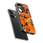 orange aesthetic back phone cover | glass case for oneplus nord 3