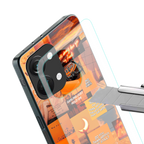 orange aesthetic back phone cover | glass case for oneplus nord 3
