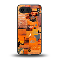 orange aesthetic back phone cover | glass case for oneplus nord 4