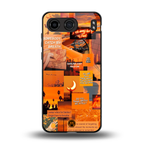 orange aesthetic back phone cover | glass case for oneplus nord 4