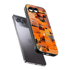 orange aesthetic back phone cover | glass case for oneplus nord 4