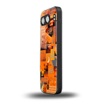 orange aesthetic back phone cover | glass case for oneplus nord 4