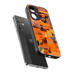 orange aesthetic back phone cover | glass case for oneplus nord ce 3
