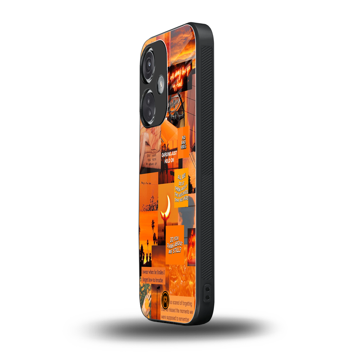 orange aesthetic back phone cover | glass case for oneplus nord ce 3